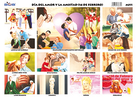 M511 Día del Amor y la Amistad / 14 de febrero (25 pzas)