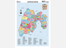 M519 Mapa del Estado de México (25 pzas)