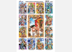 M631 Dioses aztecas / mitología azteca (25 pzas)