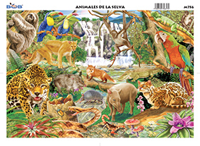 M756 Animales de la selva (25 pzas)