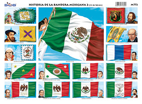 M772 Historia de la bandera mexicana 2 (25 pzas)