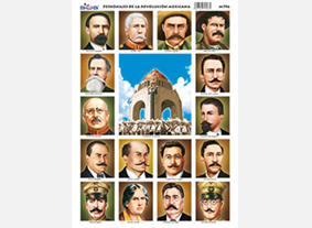 M796 Personajes de la Revolución Mexicana (25 pzas)