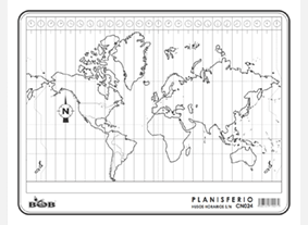 CN024 Planisferio Husos horarios s/n (100 pzas)