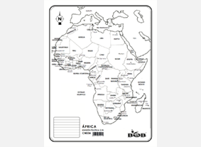 CN036 África División política c/n (100 pzas)