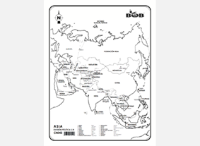 CN043 Asia División política c/n (100 pzas)