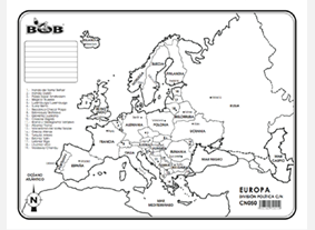 CN050 Europa División política c/n (100 pzas)