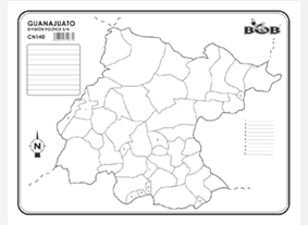 CN140 Guanajuato División política s/n (100 pzas)