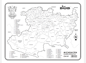 CN169 Michoacán División política c/n (100 pzas)