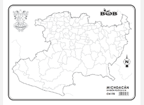 CN170 Michoacán División política s/n (100 pzas)