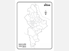 CN188 Nuevo León División política s/n (100 pzas)