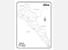 CN223 Sinaloa División política c/n (100 pzas)