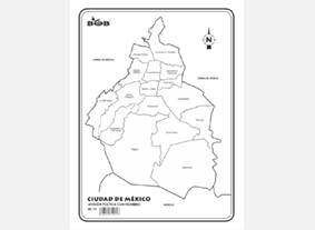 MI17 Ciudad de México División política c/n (200 pzas)