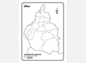 MI18 Ciudad de México División política s/n (200 pzas)