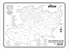 MI29 Michoacán División política c/n (200 pzas)