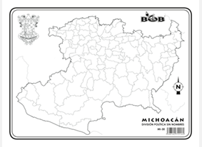 MI30 Michoacán División política s/n (200 pzas)