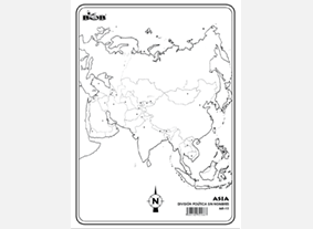 ME12 Asia División política s/n (25 pzas)
