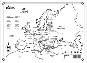 ME13 Europa División política c/n (25 pzas)
