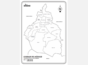 ME17 Ciudad de México División política c/n (25 pzas)
