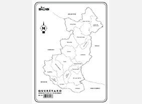 ME23 Querétaro División política c/n (25 pzas)