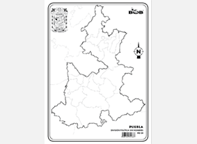 ME34 Puebla División política s/n (25 pzas)
