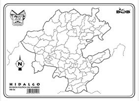 ME36 Hidalgo División política s/n (25 pzas)