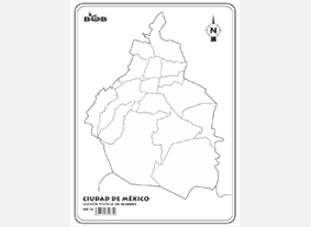 MR16 Ciudad de México División política s/n (1 pza)