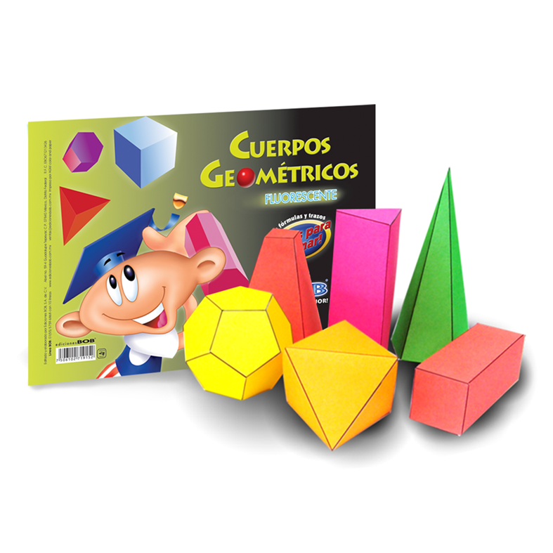 AGF Álbum de Cuerpos Geométricos Fluorescente (1 pza)