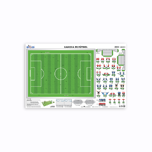 MQ001 Cancha de fútbol (3 pzas)