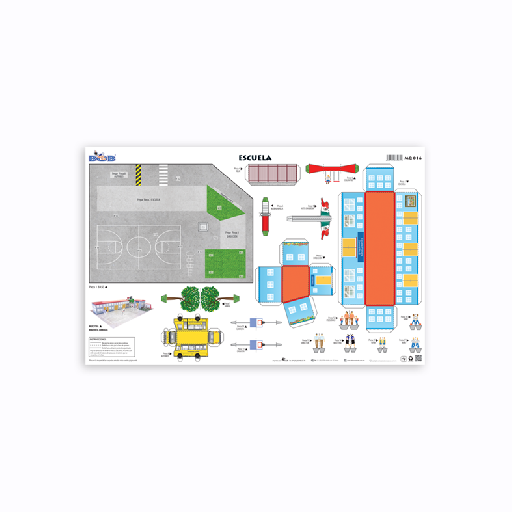 MQ016 Escuela (3 pzas)