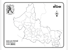 San Luis Potosu00ed Divisiu00f3n Polu00edtica s/n (100 pzas)
