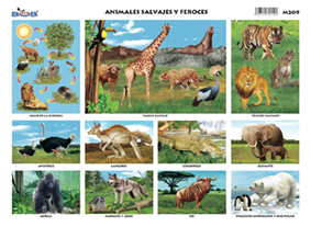 M209 Animales salvajes y feroces (25 pzas)