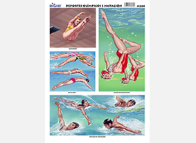 M264 Deportes olímpicos 3 / natación (25 pzas)