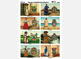 M311 Trajes y escudos de México 2 (25 pzas)