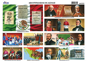 M355 Constituciones de México (25 pzas)