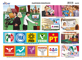 M413 Partidos políticos (25 pzas)