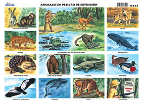 M424 Animales en peligro de extinción (25 pzas)
