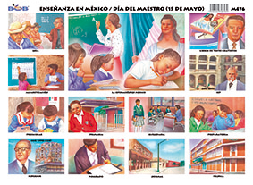M476 Enseñanza en México - Día del Maestro (25 pzas)