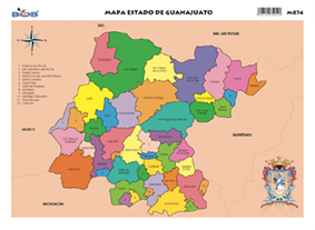 M874 Mapa de Guanajuato (25 pzas)